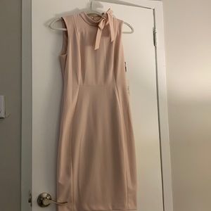 New Pink Bow Calvin Klein Dress (Size 4)